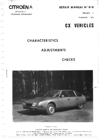 Pompe à essence mécanique Citroën CX 2000/2200/2400 - CITROËN CX - Ref.  7363 / 3313